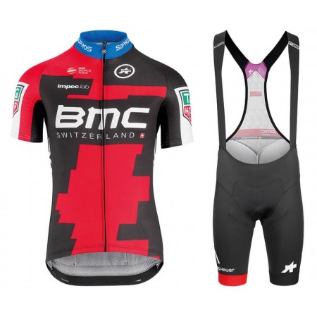 Tenue Cycliste et Cuissard à Bretelles 2018 BMC Racing Team N001